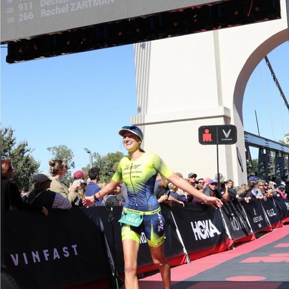 Team Zoot 2023 Neon Yellow and Blue One-Piece Triathlon Suit Kit Women’s Medium - Picture 8 of 9